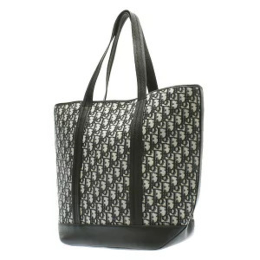 Christian Dior Oblique Voyage Tote Navy Blue Canvas Bag - Picture 2 of 9
